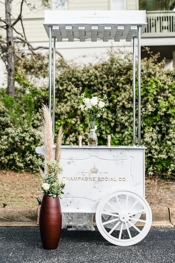 wedding champagne cart wedding champagne cart