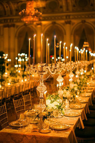 wedding candle centerpiece