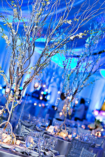 wedding centerpiece with branches