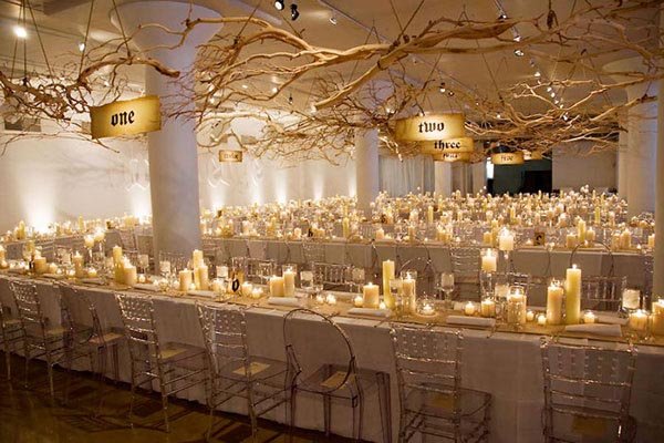 candle wedding centerpiece
