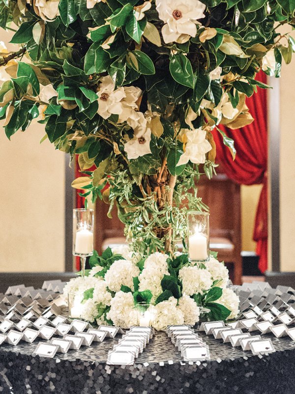 wedding escort card table