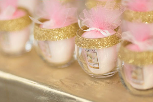 bridal shower favors candles