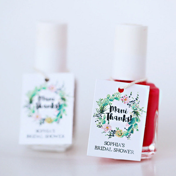 bridal shower favors nail polish
