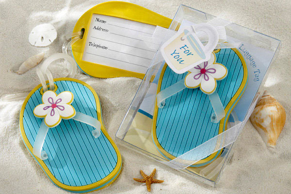 bridal shower favors luggage tag