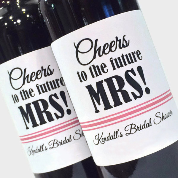 bridal shower favors wine
