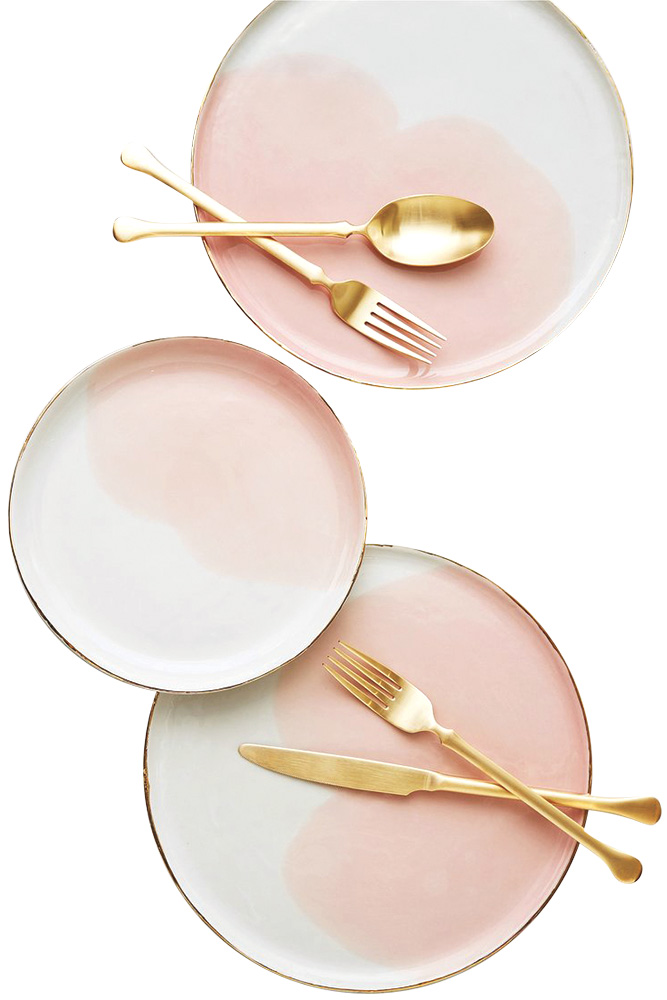 gold flatware pink blush plates gold flatware pink blush plates