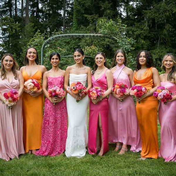 maid of honor bridesmaids and bride maid of honor bridesmaids and bride