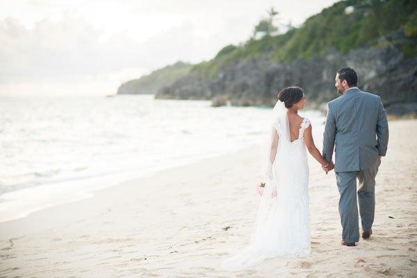 beach wedding photo