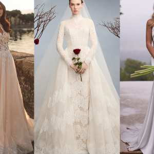 high neck wedding dress