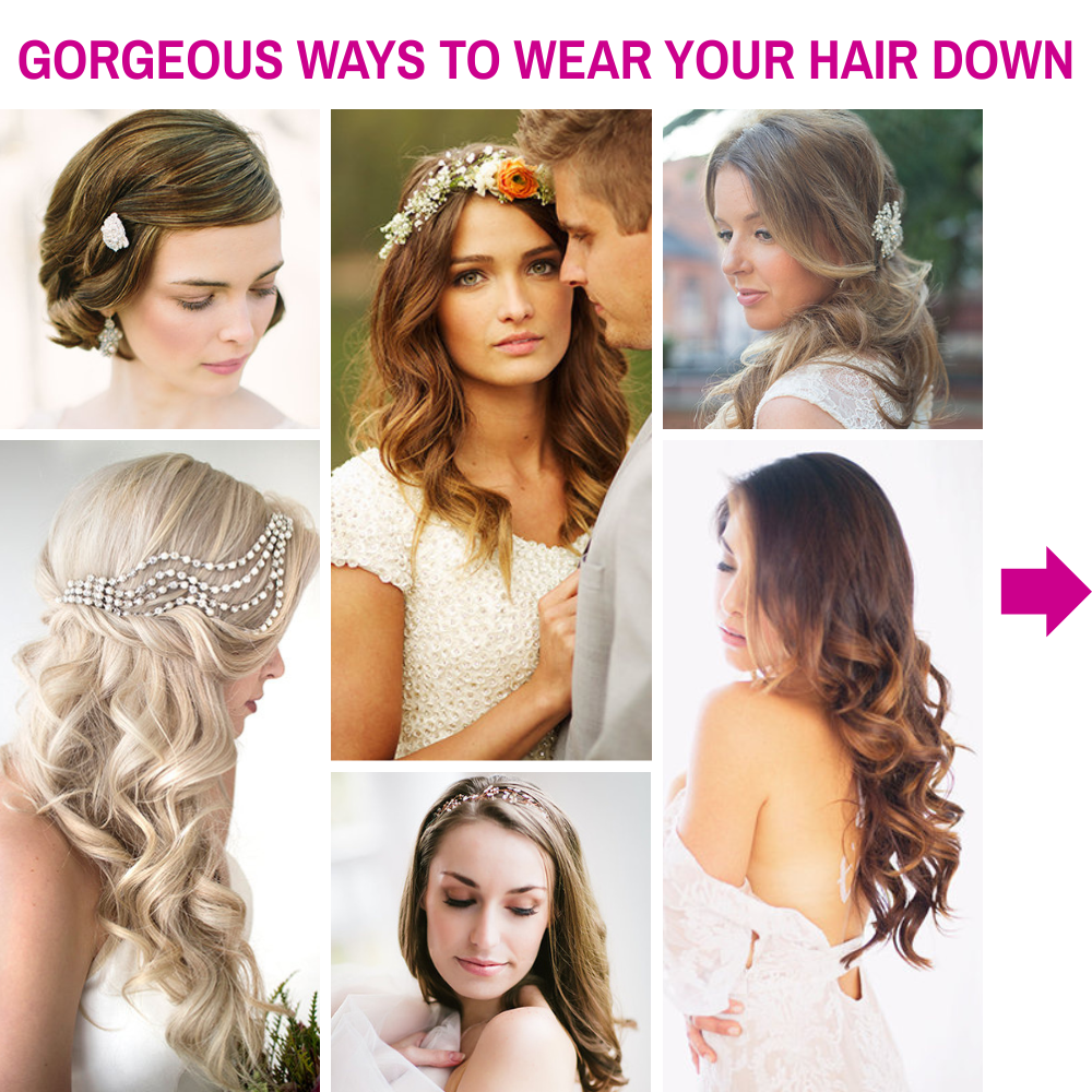 wedding hairstyles down